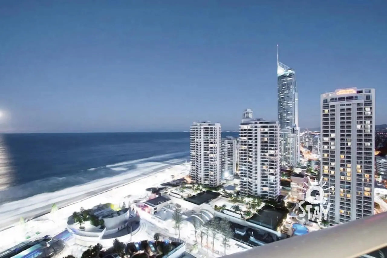 H'Residences - 2 Bedroom Ocean View Apartment In The Center Of Surfers Paradise Gold Coast